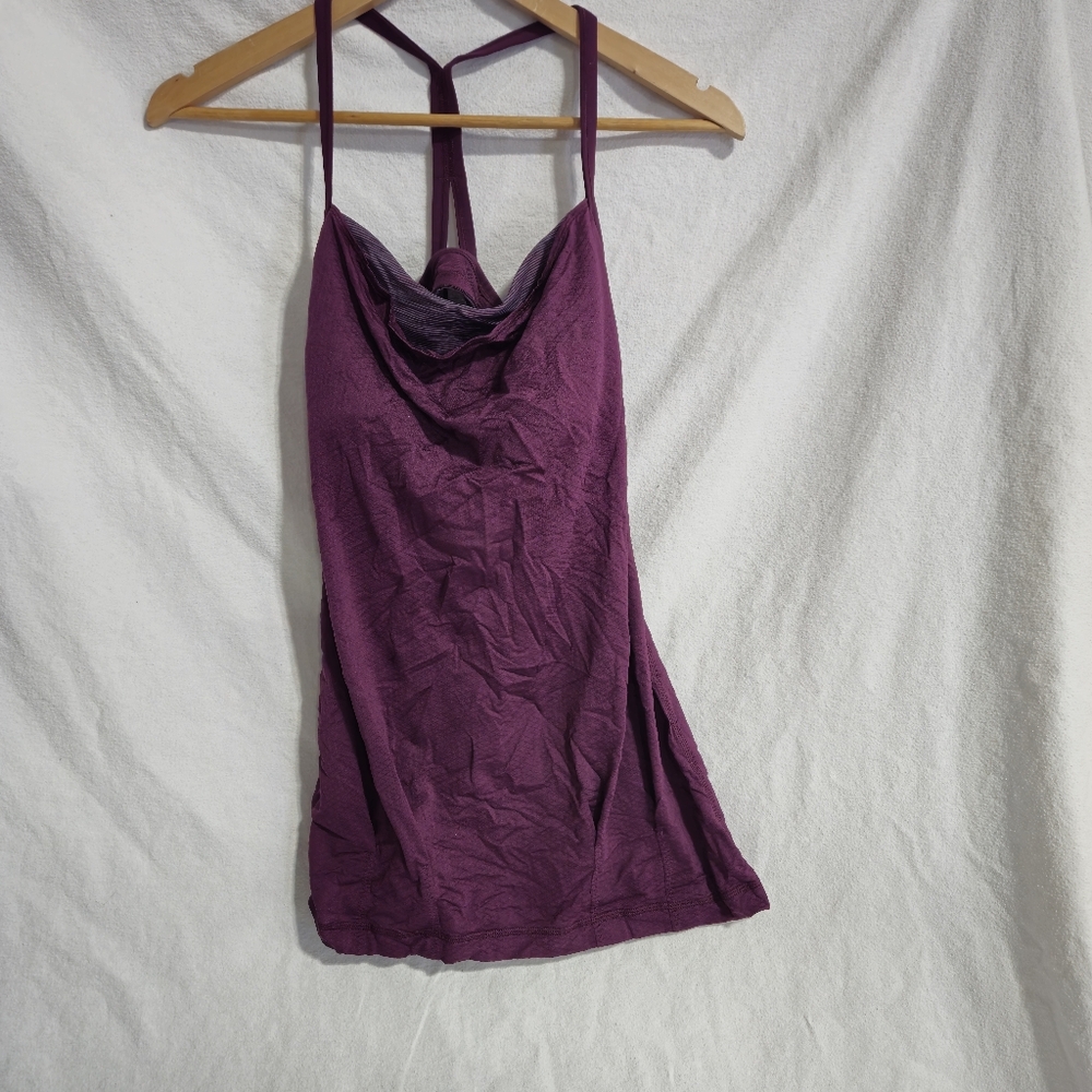 Lululemon CYB Tank Plum Built In Bra Size 6